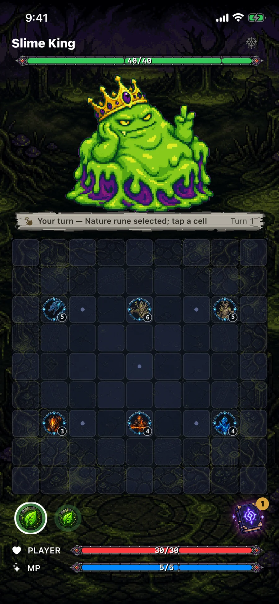 Connect4Hero battle with summoned heroes